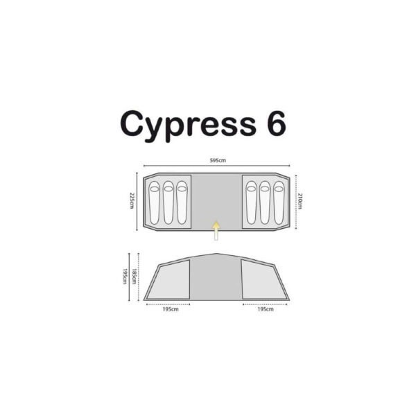 Highlander Cypress 6 personers telt