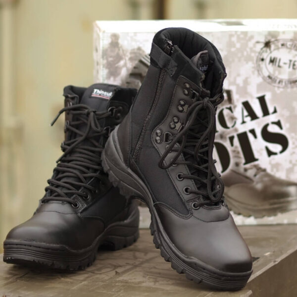 Mil-Tec Tactical Boot vandrestøvler med lynlås sort