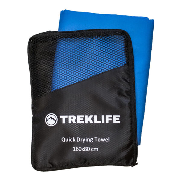 Treklife Quick Drying Towel - 160x80 cm - Hurtigtørrende microfiber håndklæde